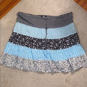 J Crew patterned lightweight skirt